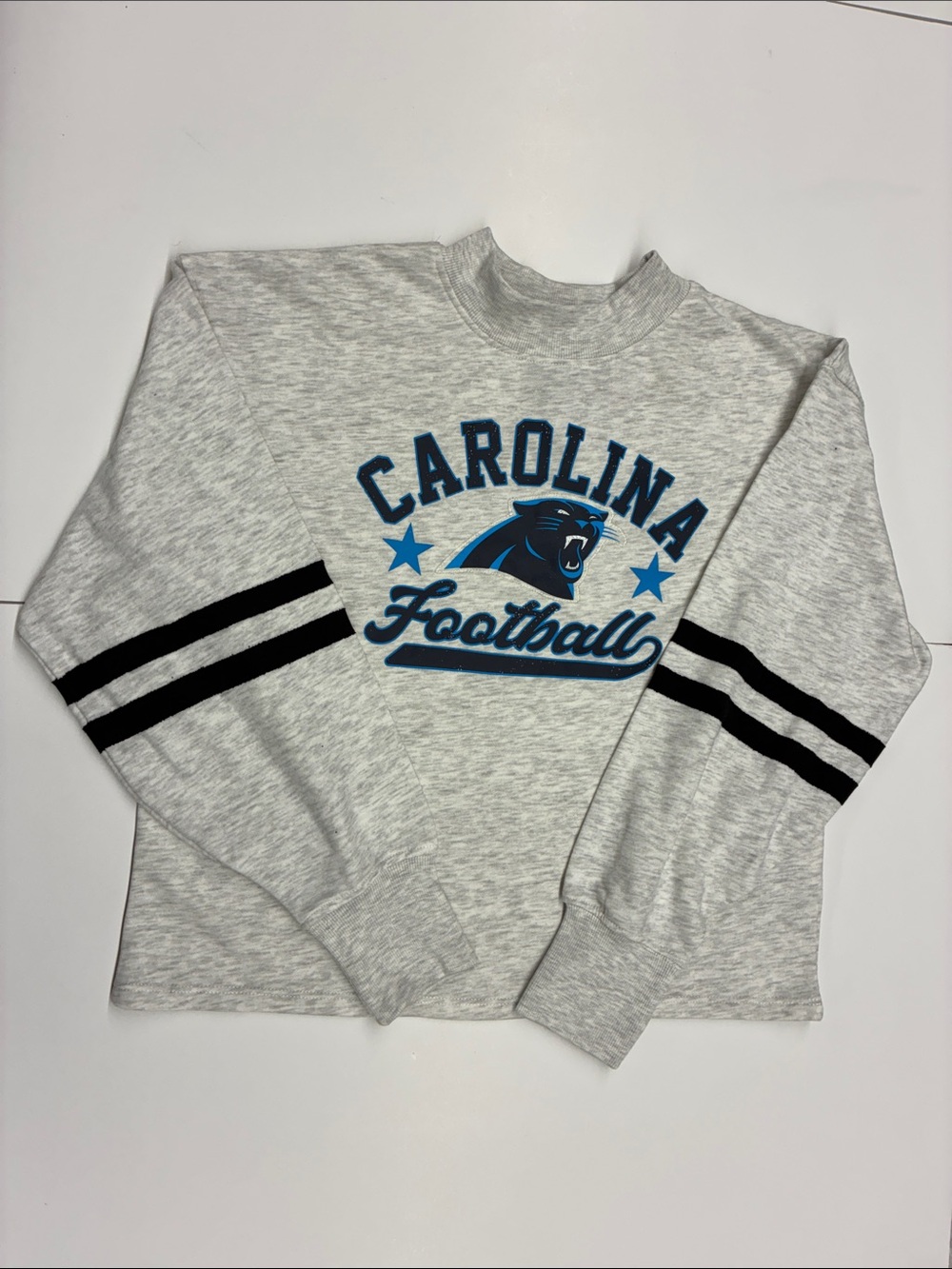 NEW CSA NFL Carolina Panthers Cropped Sweatshirt